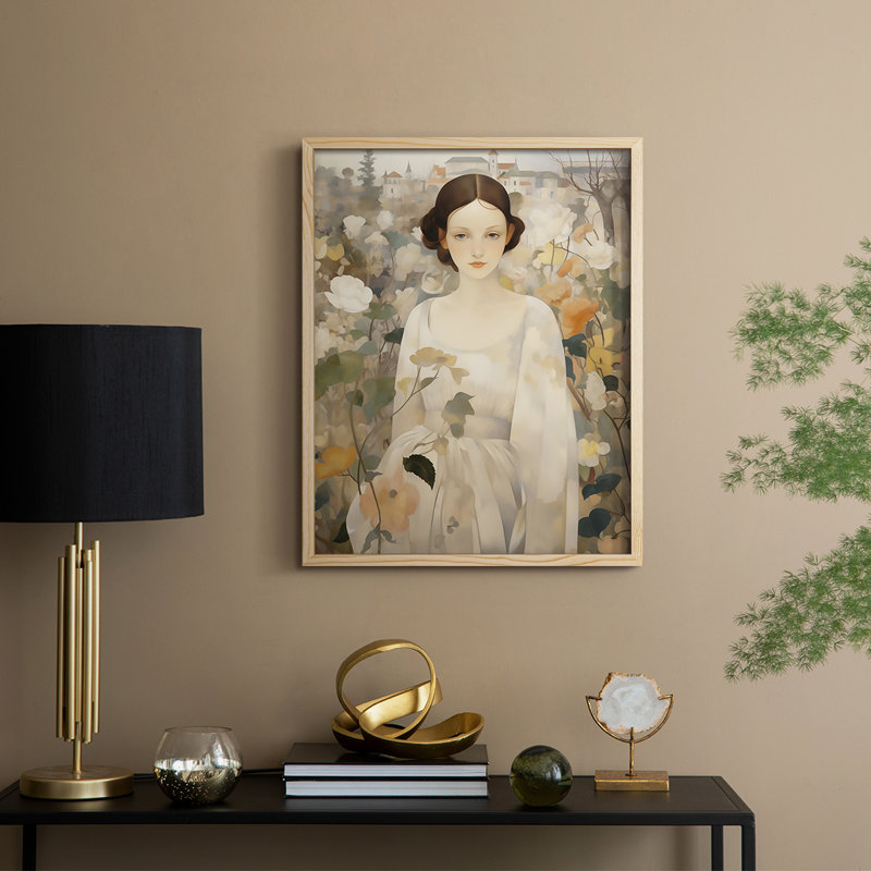 Reproduction encadrée WOMEN Series DLXV III - bois massif, H 11 po x l 9 po