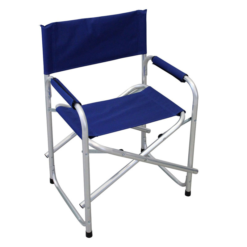 Arieya Folding Director Chair, Blue
