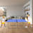 6Ft Mid-Size Table Tennis Table Foldable & Portable Ping Pong Table Set For Indoor & Outdoor Games With Net, 2 Table Tennis Paddles And 3 Balls