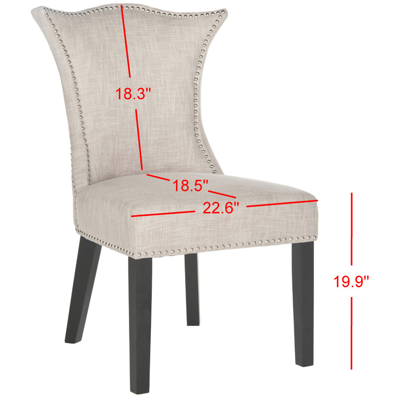 chaise de salle à manger rembourrée Mcdaniel, Gris