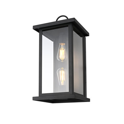 Merideth Outdoor Wall Sconce in Black