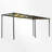 Wall-Mounted Sloping Metal Patio Gazebo