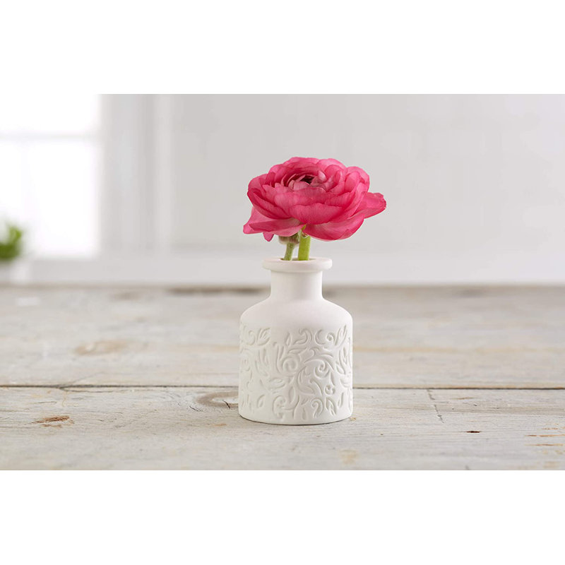 Ensemble de 3 vases de table en porcelaine blancs pour l'intérieur et l'extérieur Gjurgenka