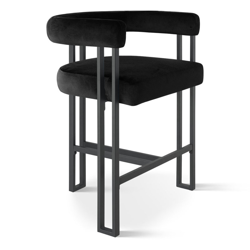 Tabouret de bar 24 po, Noir