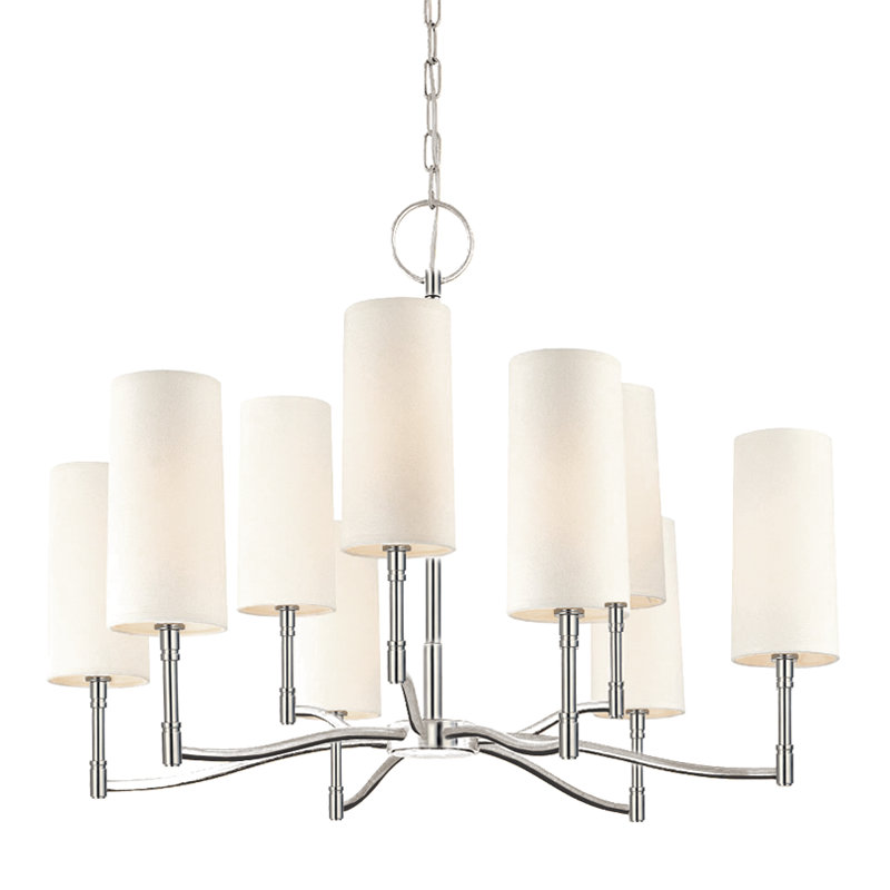 Dillion 9 - Light Chandelier, Polished Nickel
