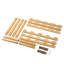 12 Bottle Tabletop Wine Bottle Rack Beige