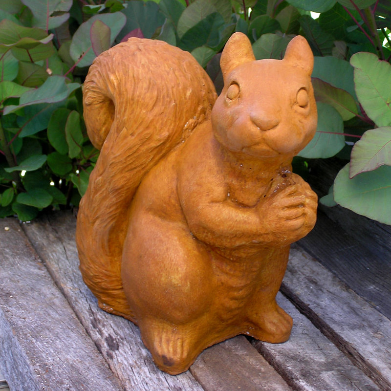 Statue écureuil assis, Terra Cotta