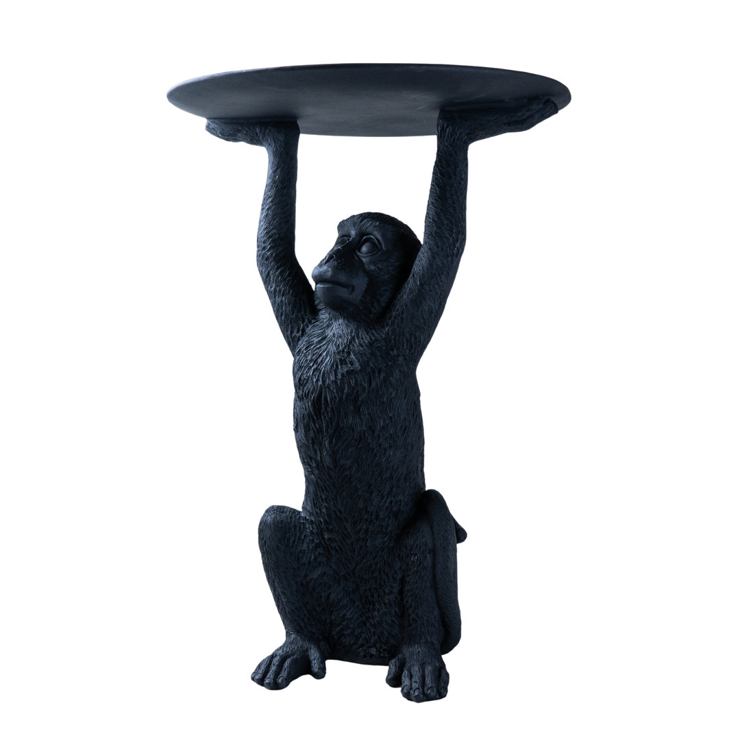 Casarez Resin Monkey Tray Table