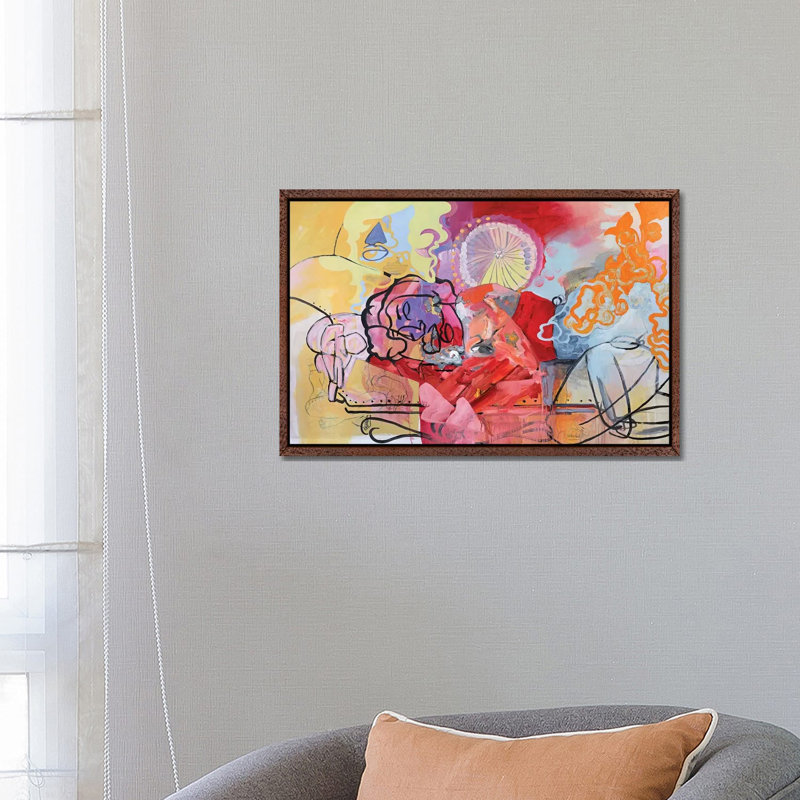 Spring Dream by Pamela Staker - Painting on Canvas, Classic Brown Wood Framed, 66.04 cm H x 45.72 cm W