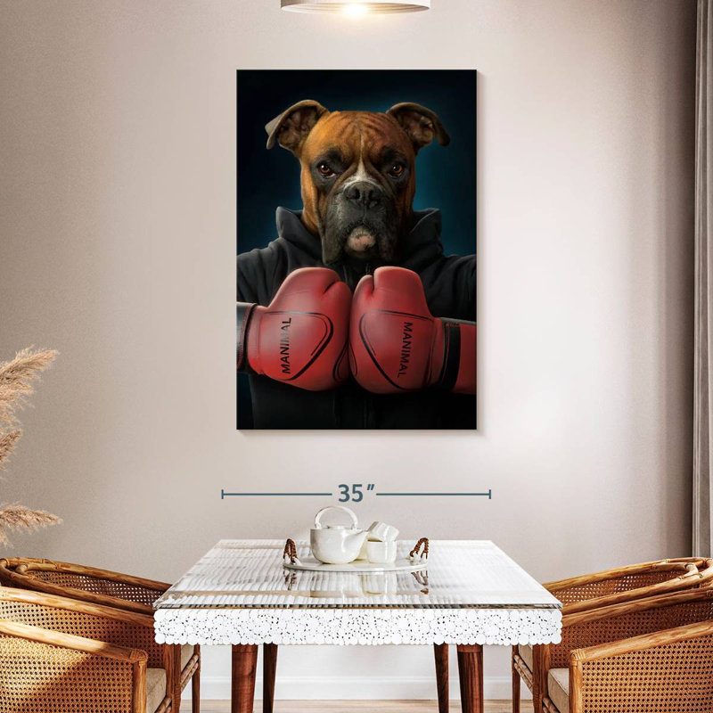 Brampt Boxer Dog, 24" H x 16" W