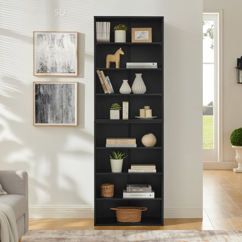 Armoire de rangement réglable pour CD et DVD à 8 couches avec conception détachable, bibliothèque multifonctionnelle pour la maison et le bureau