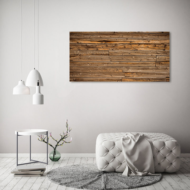 Wooden Wall - Wrapped Canvas Print