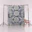 Tapis décoratif moderne à motif floral rose et bleu-beige-218516866