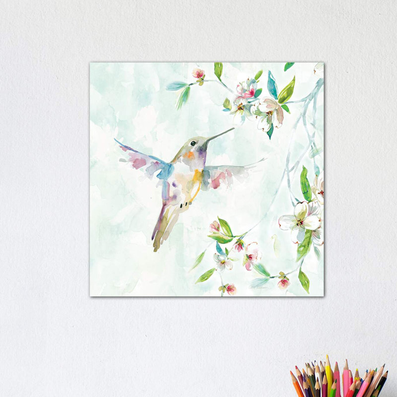 Hummingbird I by Carol Robinson - Wrapped Canvas Painting, 30.48 cm H x 30.48 cm W, No Frame