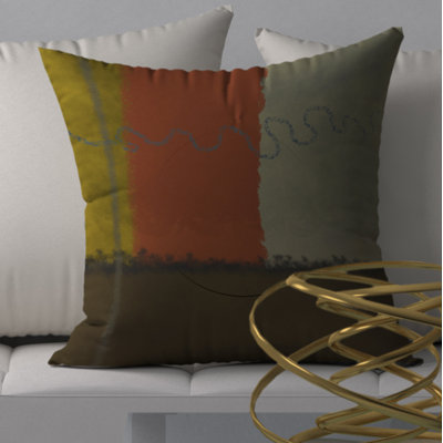 Colourful Refined Square Pillow Cover & Insert