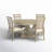Dealmeida 4 - Person Pedestal Dining Set