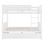 Lit superposé double au-dessus de double avec lit gigogne simple pour chambre à coucher Khaleesa-101957697