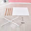 Table extensible, table à manger, table de bureau, table basse, pieds, plateau en panneau de fibres à densité moyenne, 100/140 / 180x100x75cm-1106089200