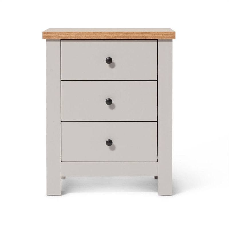 Maryhannah 2 Door Manufactured Wood Wardrobe, Stone Grey