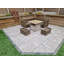 Kurman Outdoor Curved Garden Corner Sofa with Cushions-2108868326-2108868327
