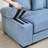 170"Oversized Cloud Modular U-Shape Sectional Couch,Premium Corduroy Fabric With Chaise Deep Seat Wide Armrests,8 Throw Pillows Good Resilience Cushion,Easy Assembly, For Living Rooms Studies,Blue-213191386