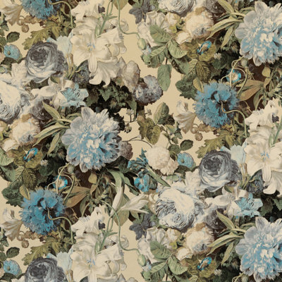 Modern Country Floral Pompadour Cotton Blend Performance Fabric