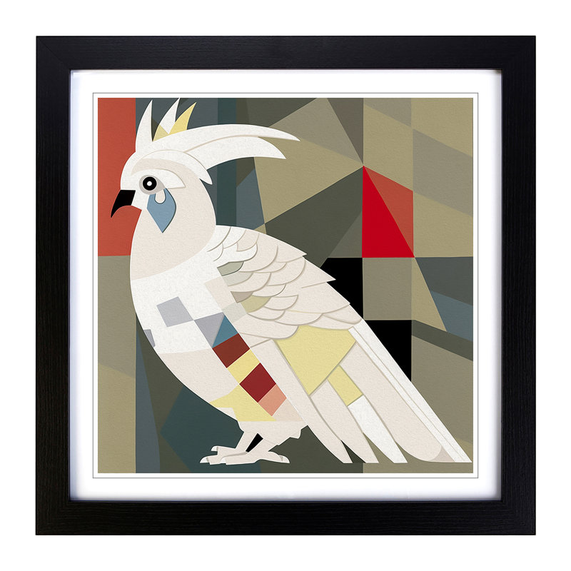 Single Picture Frame Print on Wood, Black