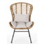 Chaise de patio avec coussins Frazer-70789121-70789120