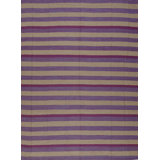 Striped Area Rug in Purple/Brown