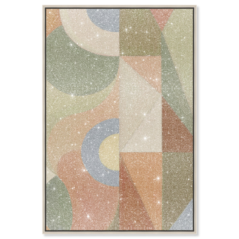 Adore You Canvas Abstract Print by Oliver Gal, Black Frame, 10 x 15, 25"H x 17"W, Silver Floater Frame