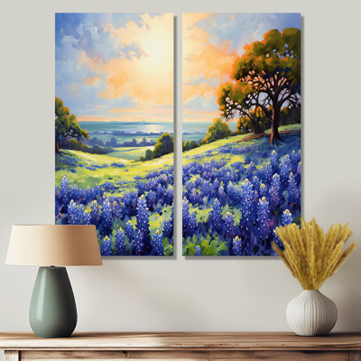 Blue Bonnets Ballet Meadows I - impressions sur toile surdimensionnées Blue Bonnets