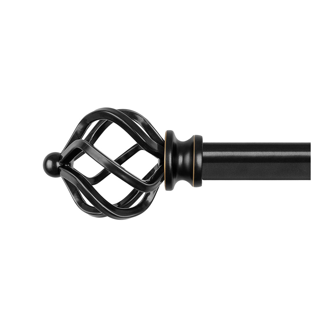 80cm Straight Tension Shower Curtain Rod & Hook Set