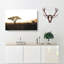 Giraffe In Tanzania Painting - Wrapped Canvas-56658909