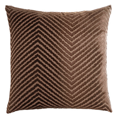 Chevron Embroidered Pillow Cover & Insert