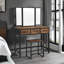 Amaelle Dressing Table with Mirror & Stool Bedroom Industrial Furniture