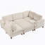 Modular Sectional Sofa with Ottoman L Shaped Corner Sectional for Living Room