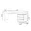 Image rectangulaire en bois manufacturé + bureau en acier inoxydable-436387492-436387513