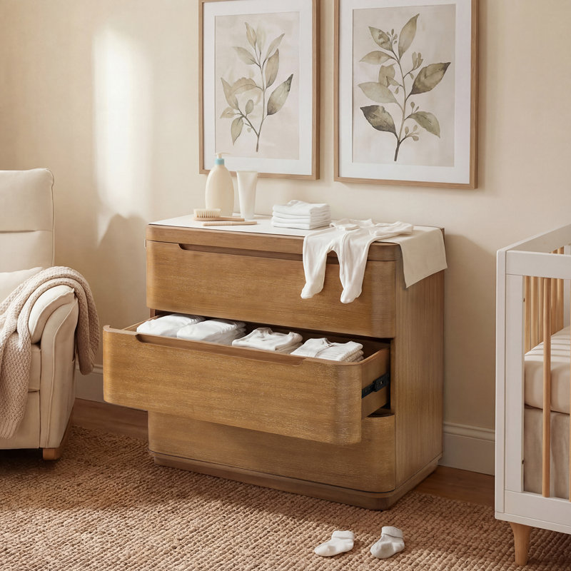 Commode moderne à 3 tiroirs Waynesville
