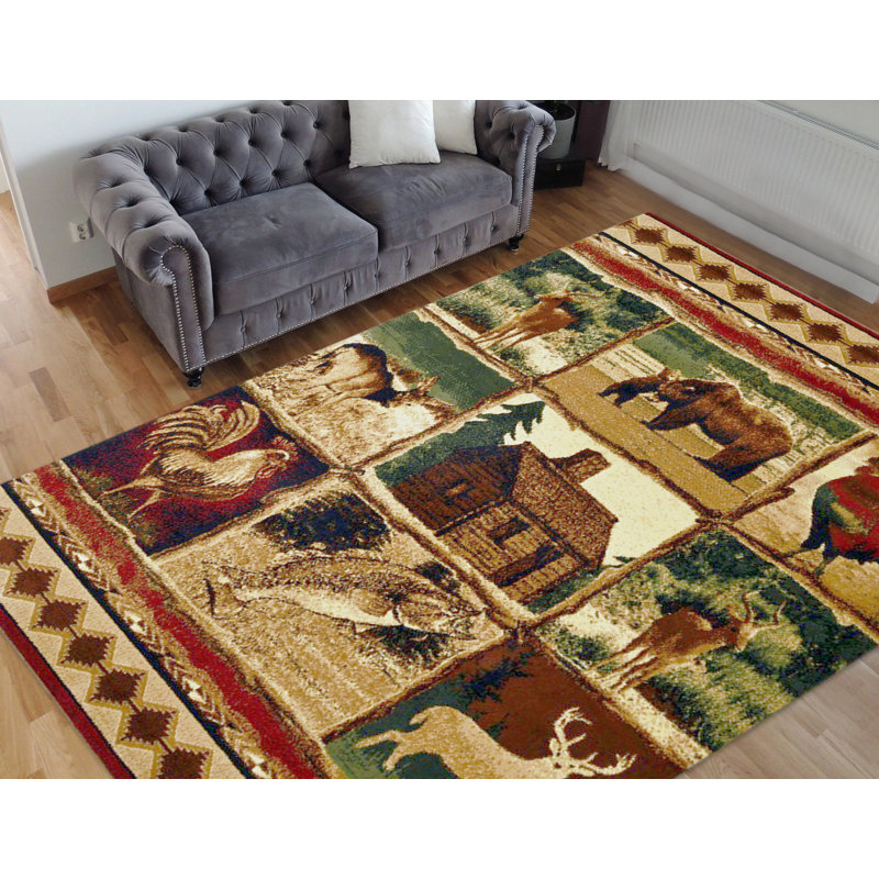 Tapis brun Alianna, Rectangle 7 pi 5 po x 10 pi 5 po