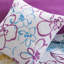 Édredon asymétrique à motif floral, double / grand, oreillers décoratifs bleu / double