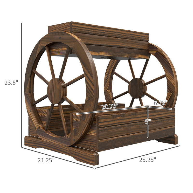 Ashanee Wood Elevated Planter