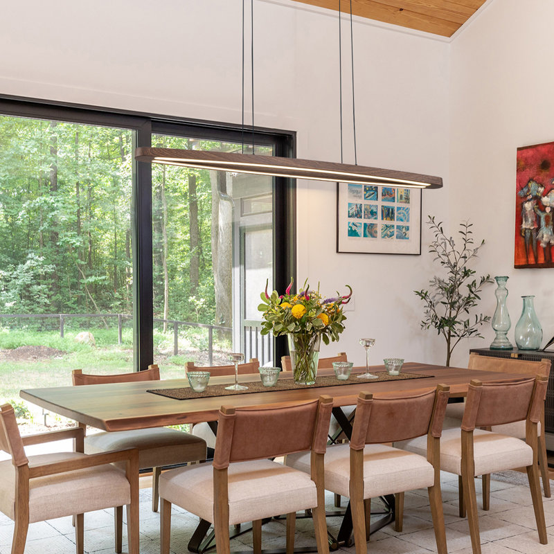 Modern Dimmable LED Linear Kitchen Island Pendant