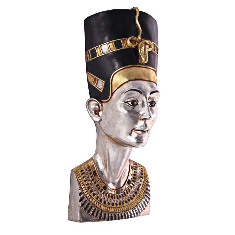 Grand-Scale Egyptian Queen Nefertiti Wall Sculpture