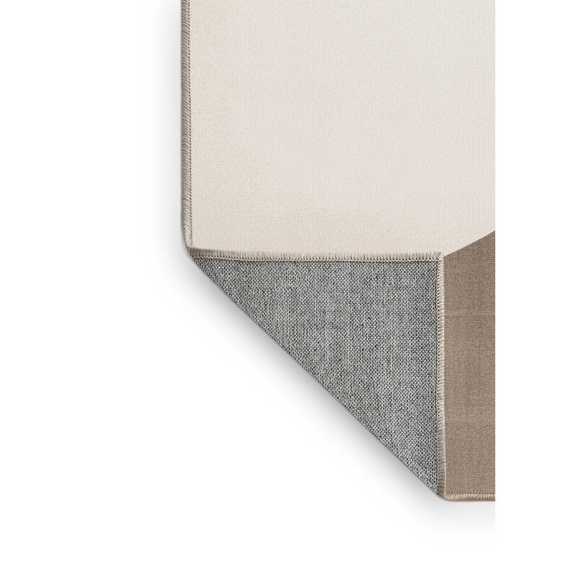 Tapis gris lavable à la machine Bensonhurst Minimalist, Carré 5 pi