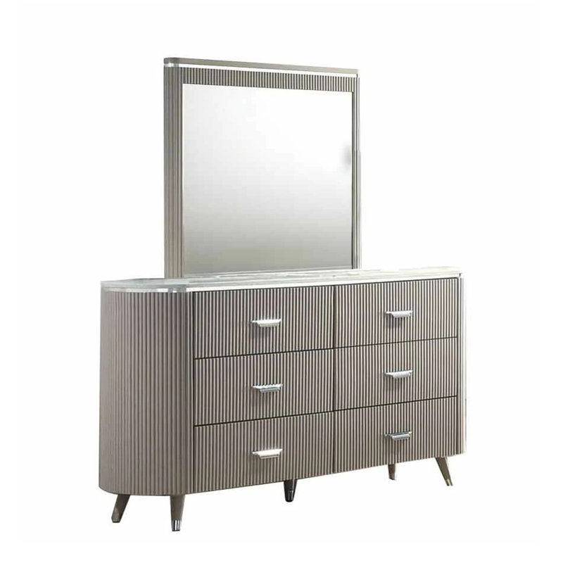 Commode contemporaine Aldridge, gris clair
