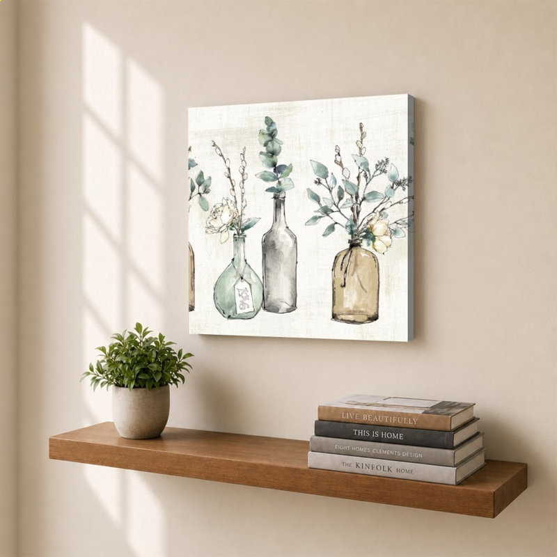 «Modern Farmhouse I Amber» par Anne Tavoletti - Impression sur toile, 30" H x 30" W, Does Not Apply