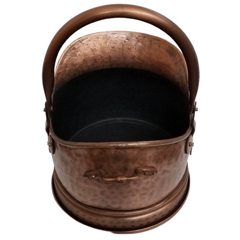 Indie Steel Log Carrier, 22cm H x 32cm W x 23cm D