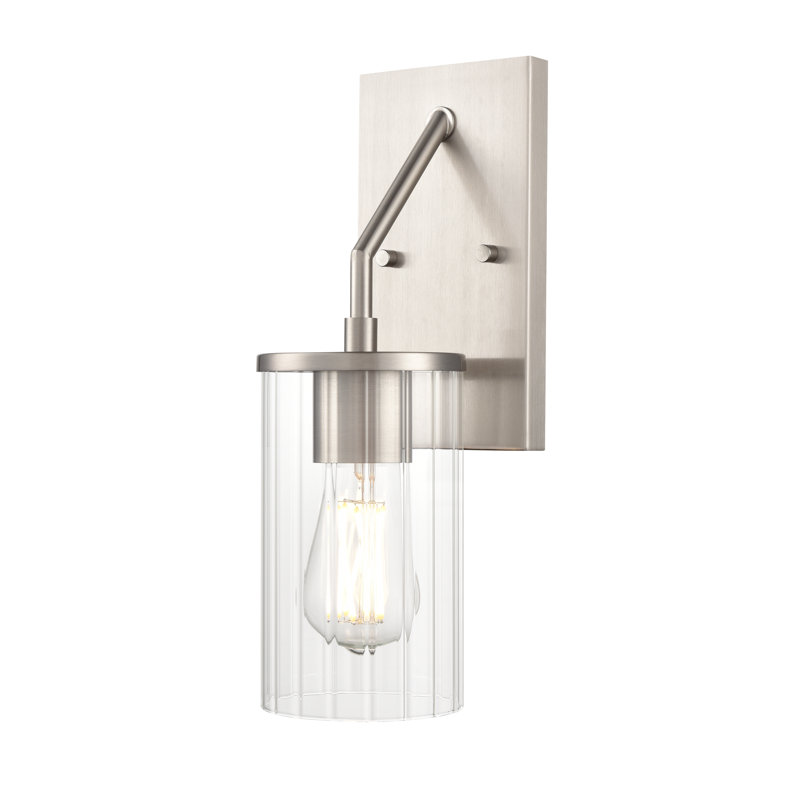 Beverlly 14" High 1-Light Wall Sconce - Brushed Nickel