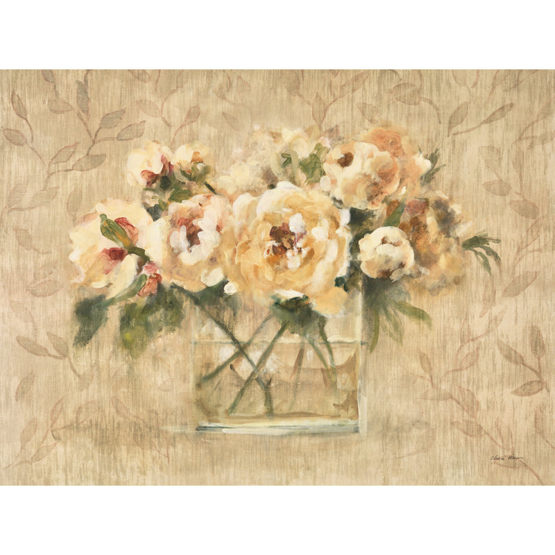 Pivoines en verre par Cheri Blum, H 24 po x l 32 po