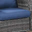 Chaise berçante en osier avec coussins Schutt-925171963